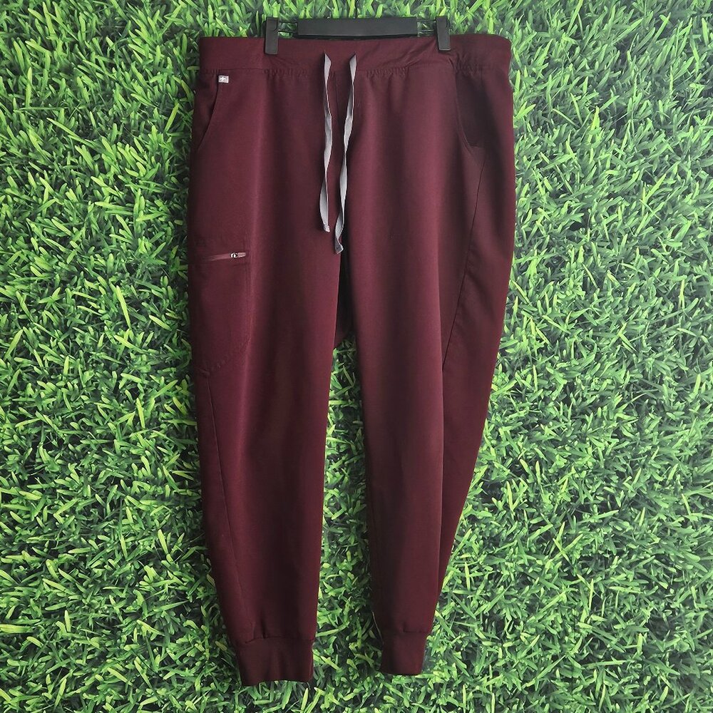 Ladies Burgandy XXL Technical Scrubs Bottoms